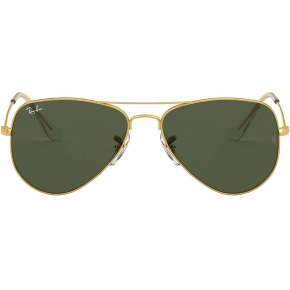 Ray Ban Small shrunken aviators 52 mm gold frames with crystal green len… - Picture 1 of 15